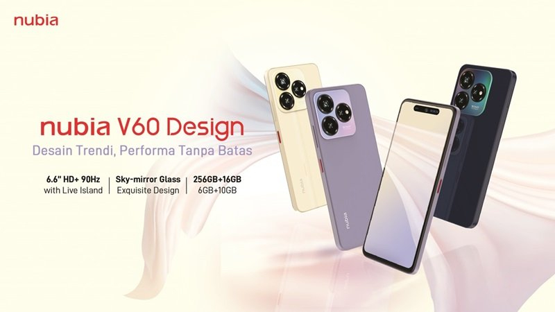 Nubia V60 Design Harga 1 Jutaan Resmi Edar di&nbsp;Indonesia